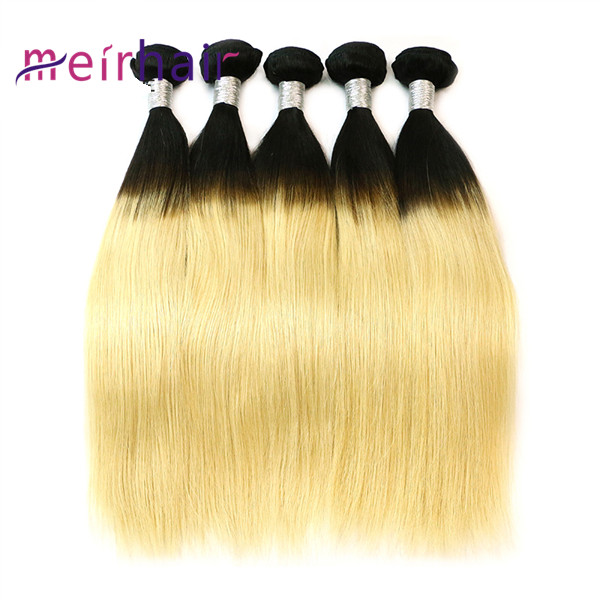 Cambodian Human Hair Extensions Tb613 Blonde Color 